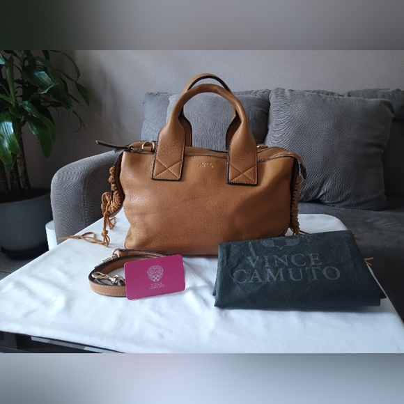 Vince Camuto Tan Leather Women's Bag - Picture 1 of 5